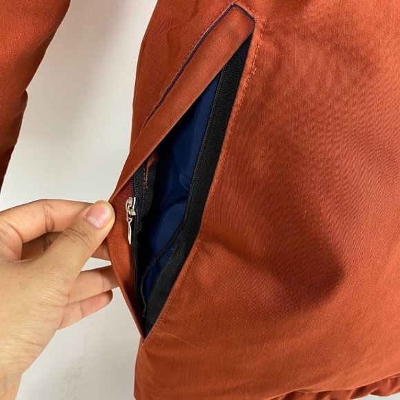 Vintage Frostline Kit Goose Down Coat Parka Jacket Orange Mens Size Medium - Picture 7 of 12